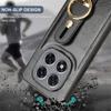 Luxury Wristband Leather Stand Case for Xiaomi Redmi Note 14 Pro 5G 4G Cover With Ring Opener Coque Fundas Capa