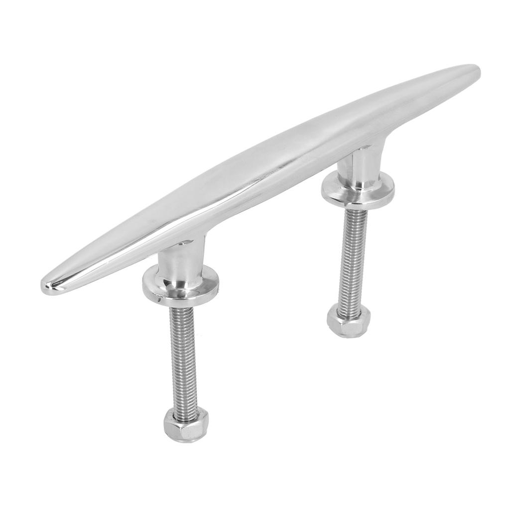 10in Flat Dock Cleat Deck Rope Holder Tie Down 316 Stainless Steel Accessory for Boat Yacht