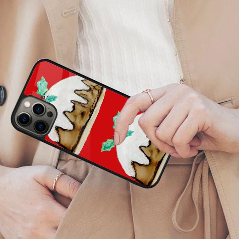 Christmas Pudding Magnetic Phone Case For APPLE iPhone 17 Air 16 14 13 12 Pro Max 15 Plus Wireless Charge With MagSafe Cover