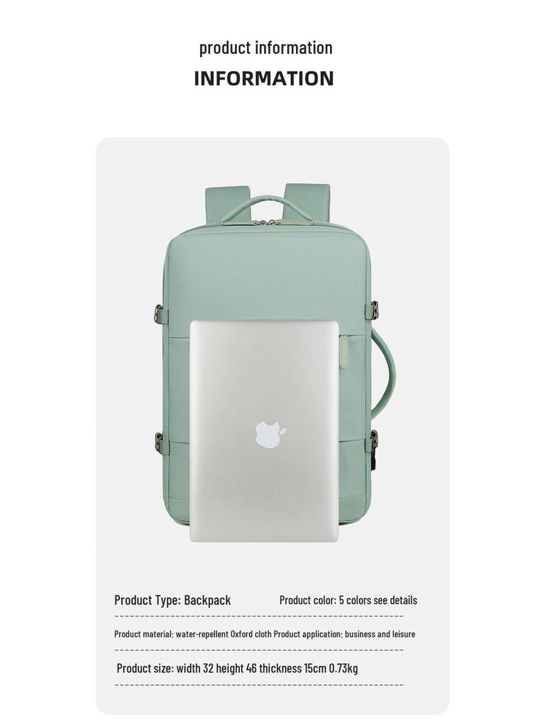 Lightweight Double Shoulder Backpack: Large Capacity for Business Trips, College Students, School, and Laptop Use