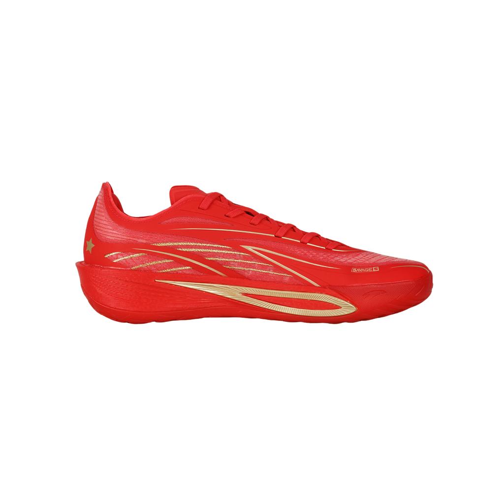 Anta Light Crazy 5 Professional Basketball Shoes Men sneaker Fluorescent-Flame-Red 112631105-1