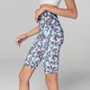 adidas X Stella McCartney Floral Print High-Waisted Fitted Five-Inch Workout Shorts Women Shorts GL5830