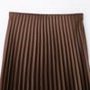 Spring 2025 Women's Slimming High-Waisted Silk Satin Pleated Midi Skirt