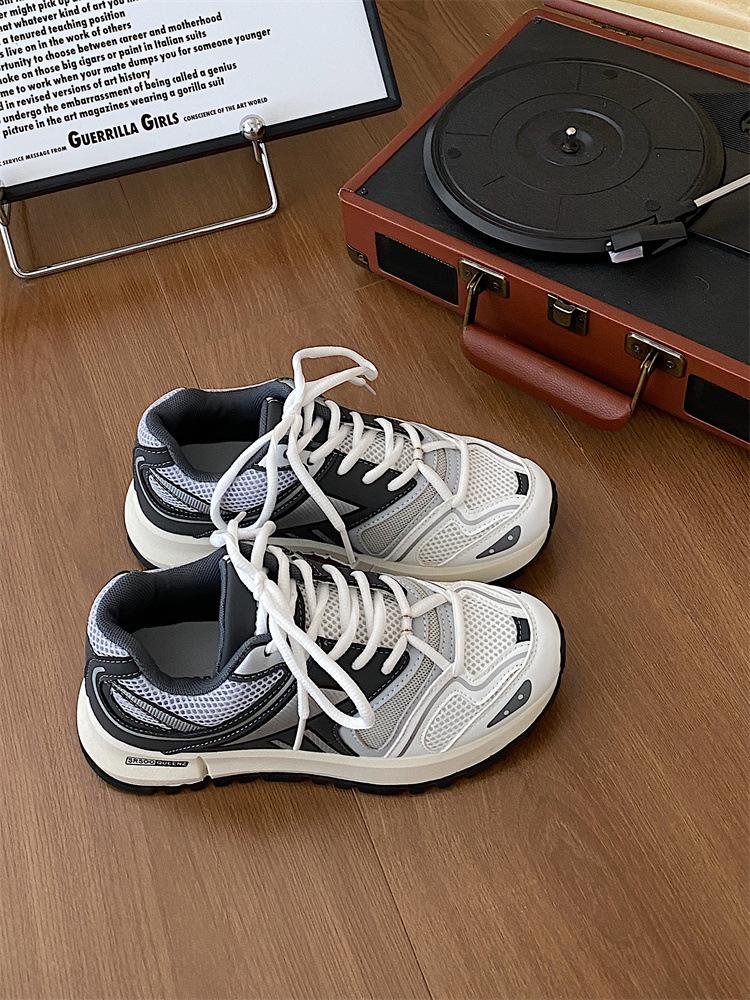 

Джинми, ретро универсальные кроссовки на толстой подошве для папы, женские, новые, дышащие, сетчатые, повседневные кроссовки для бега, лето 40