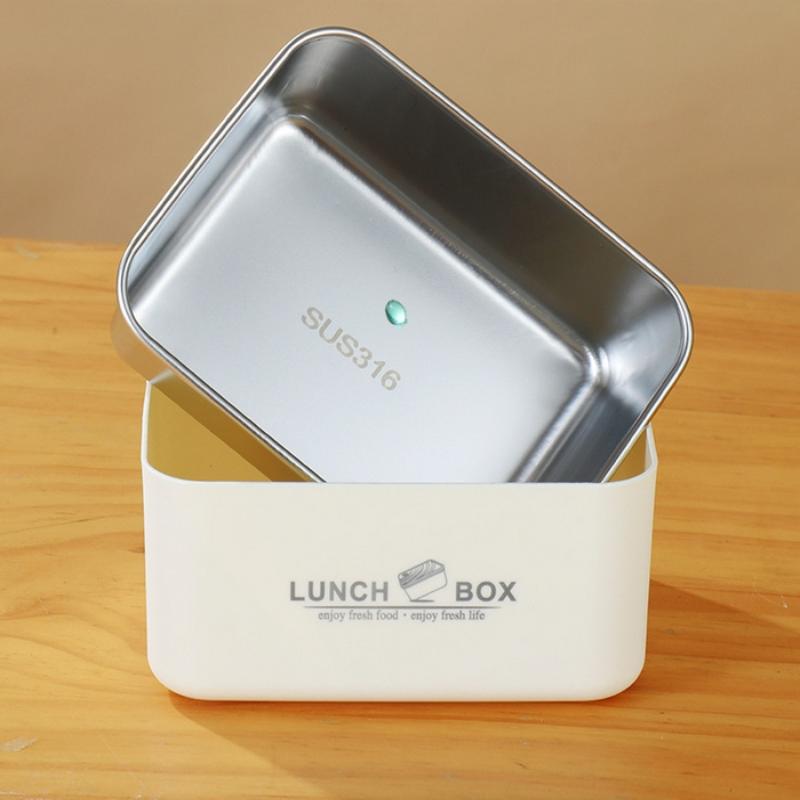 Cutie Bento Izolată 600ml Cutie de Prânz Removabilă cu Tacâmuri Pentru Studenți Bol de Supă din Oțel Inoxidabil cu Capac Depozitare Alimente