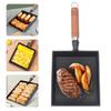 1 PIEZA Sartén para Freír Huevos Cuadrada de Hierro Fundido Fácil de Limpiar Antiadherente Utensilios de Cocina Olla Cuadrada