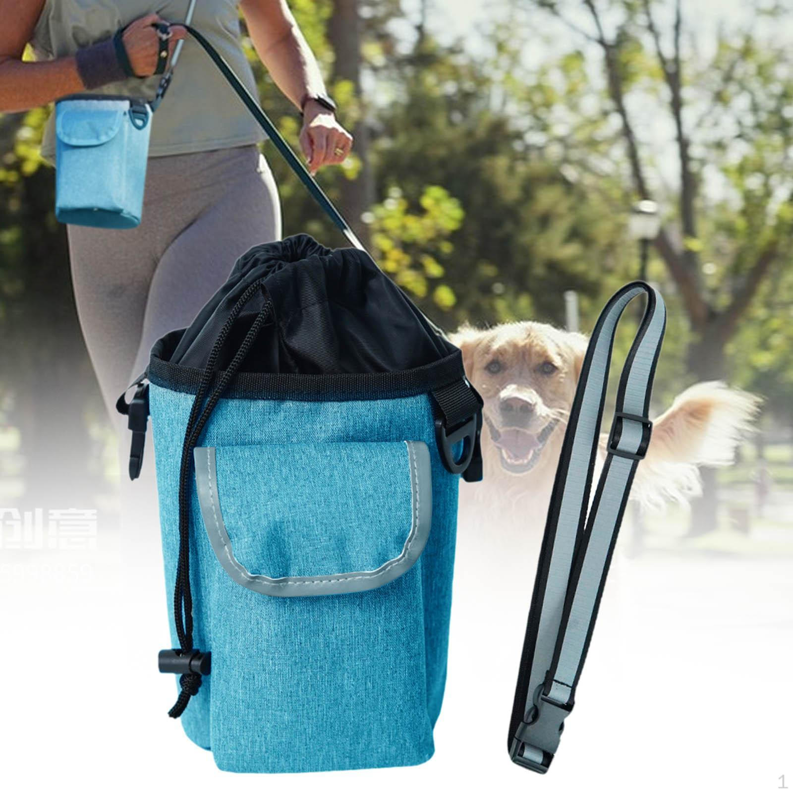 

Dog Training Treat Pouch Practical Adjustable Reflective Waist Belt Drawstring Closure Lightweight сірий колір