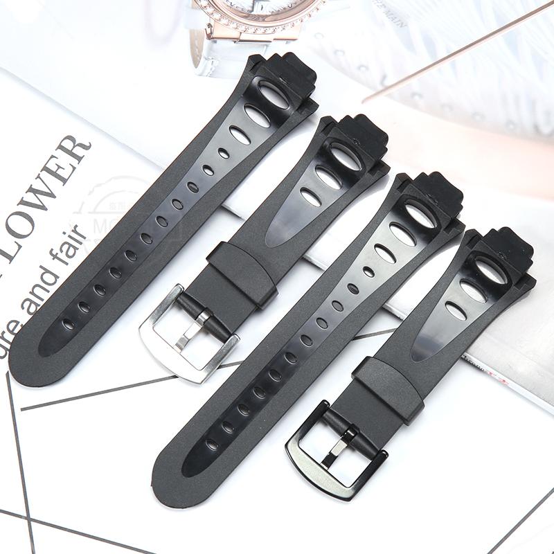 Rubber Watch Band For Suunto Observer X6 HRM DEC19 P45 Men's Resin Strap Outdoor Sports Waterproof Black Bracelet Accessories