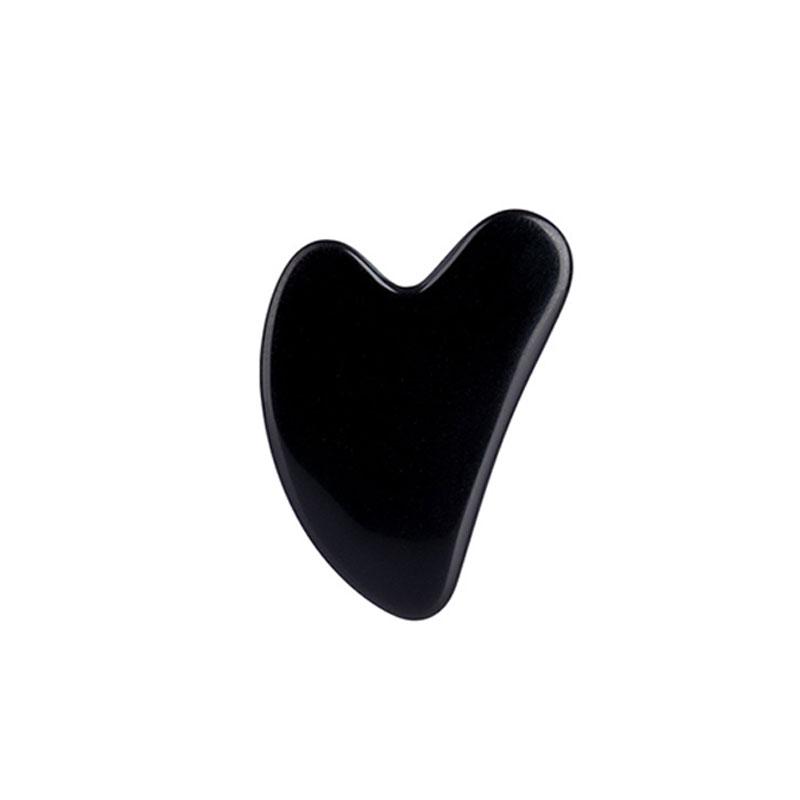 

Natural Black Obsidian Gouache Scraper Jade Stone Roller Scraping Massager Facial Gua Sha Lifting Anti-Aging Skin Care Tool