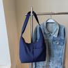 Lightweight Niche Retro Lazy Tote Bag Nylon Cloth Shoulder Messenger Bag Work Armpit Bag