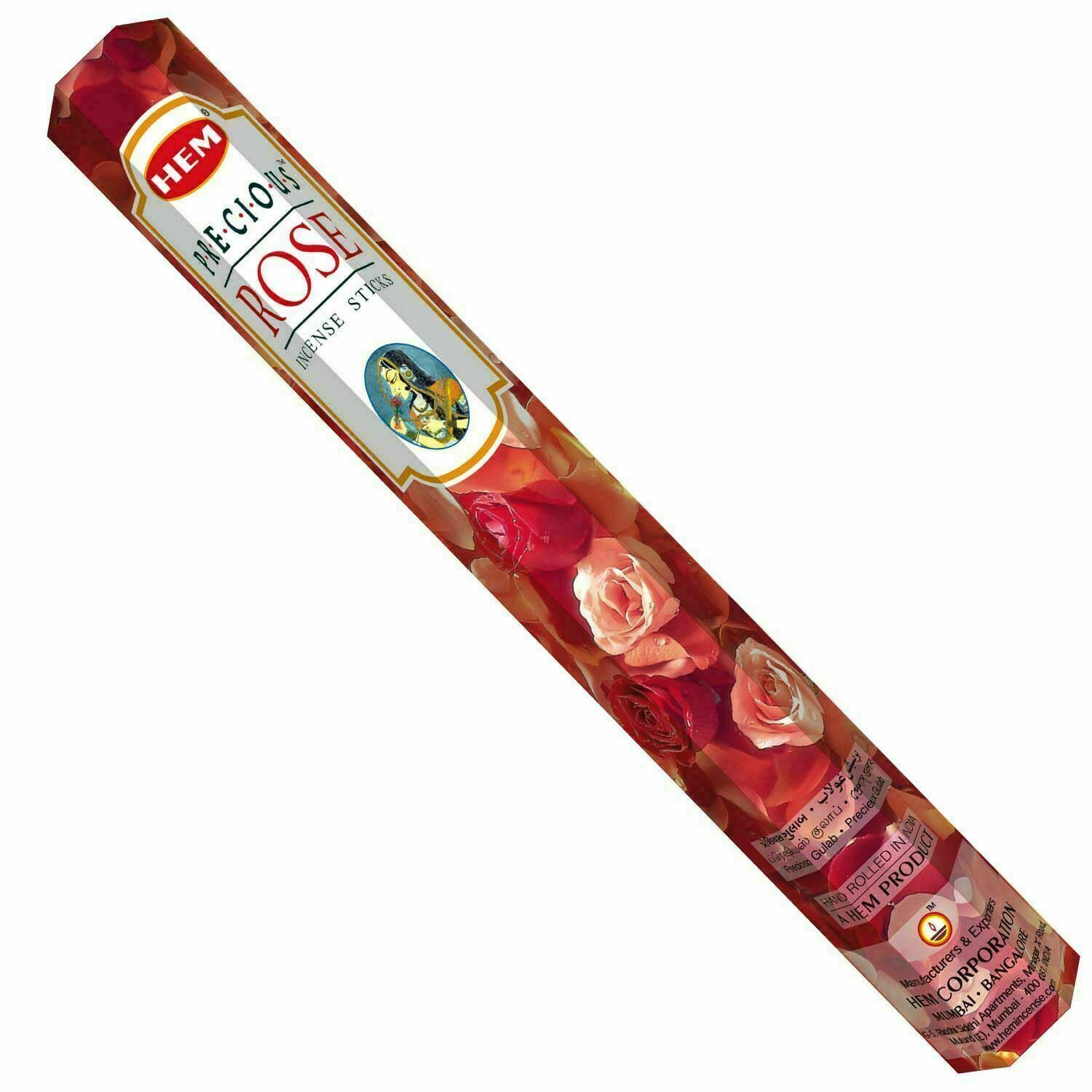 

Hem Precious Rose Incense Sticks Hex Tubes (20 Sticks Per Tube) GG1051.4