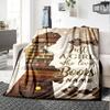 Bookish Girl Silhouette Multipurpose Personalized Blanket Customize Text Warmthful Decor Suitable For Sofa Couch Office Bed Picnics Four Seasons