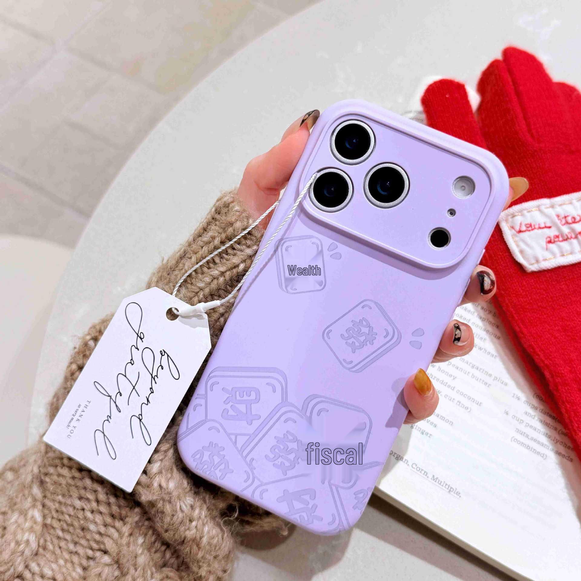 Mahjong Fa Full Wrap Case - Drop Protection for iPhone 17/16 Pro Max, 13/14 - Personalized for Men & Women 14
