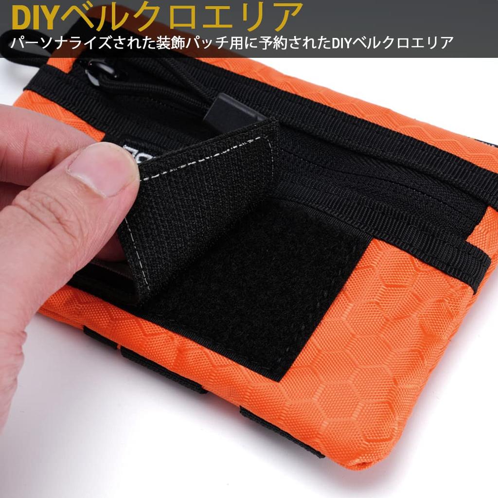 VIPERADE Pocket EDC Pocket Organizer for EDC Organizer Pouch with 5 Tool Storage for Pocket Tactical and EDC Gear VE1-P Organizer, Men, Flashlights,
