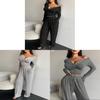 Streetwear Fashion Womens Long Sleeve Solid Color Jumpsuit With Button Details For Fall