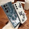Schmetterling Blumen Hülle für Samsung Galaxy A56 A55 A54 5G A36 A35 A34 A26 A16 A15 S21 FE S22 S23 S24 Plus S25 Edge S25 Ultra Klare Weiche TPU Handyhülle