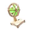 Wood Fan Model DIY Electric Oscillating Fan Building Kit for Children Kids Science Classes