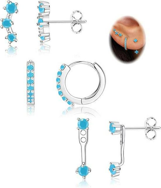 2024 Women's Electroplated Gold Earrings Set: 6-Piece European & American Style