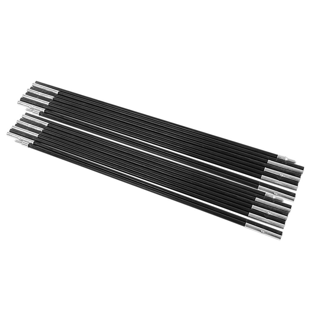 4.9M Fiberglass Camping Tent Pole Bars Outdoor Support Rods Awning Frames Kit
