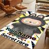 Labubu Customizable Name Area Rug Perfect for Bedrooms Foyer Outdoor Dining Room Antislip Carpet Anime Office Decor Perfect Gift for Friends & Family