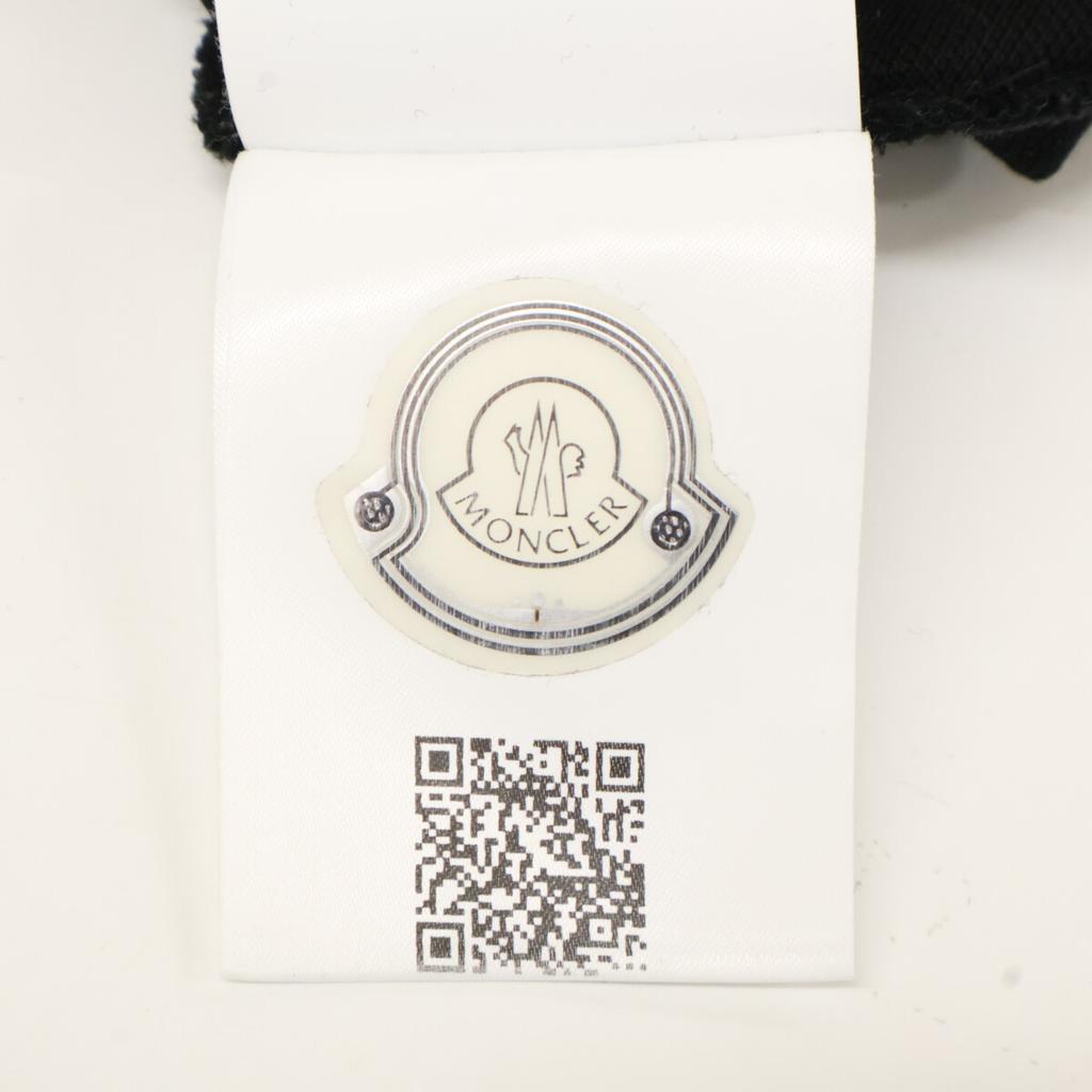Moncler Black Pique Polo Shirt Tops S blackUsed