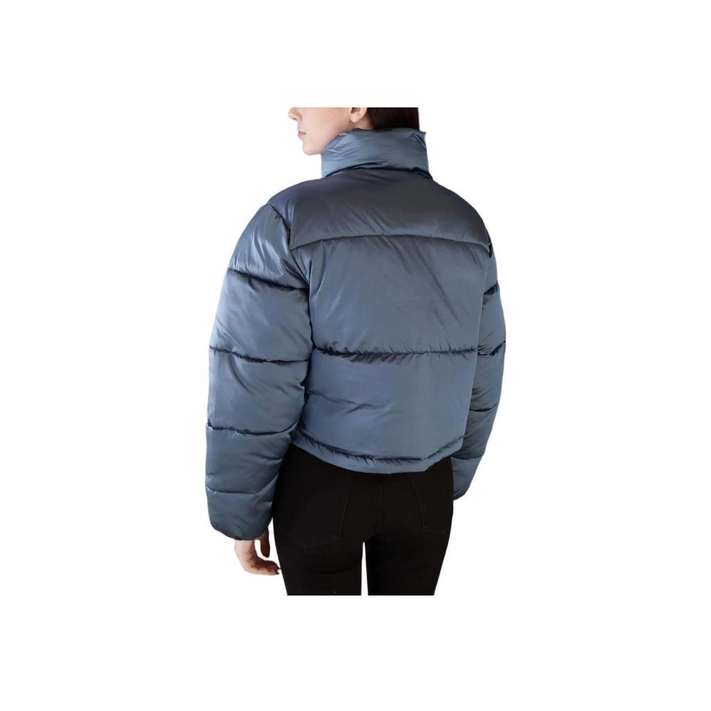 Calvin Klein Bestickte Kurzjacke mit Stehkragen und Reißverschluss, Langarm, Damenjacke, Blau J20J224124-CDO