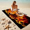 1Pc Dragon Fiery Sky Beach Towel Quick Dry Multiuse For Beach Pool Gym Yoga Home Travel Christmas Halloween Xmas Gift S1748