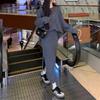 New Arrivals Open Run Women Oversized Knit Long Skirt Slit Set Rib Design