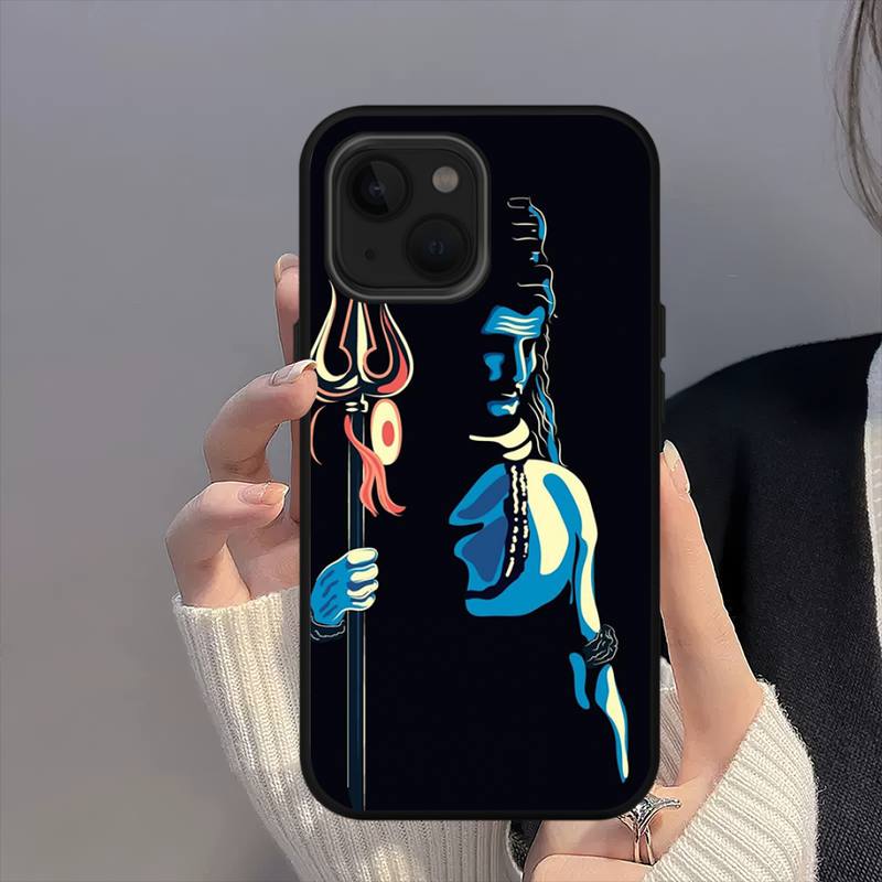 Lord Shiva Hindu God Buddha Phone Case For iPhone Mini 11 12 13 14 15 16 Pro Max Plus Shell