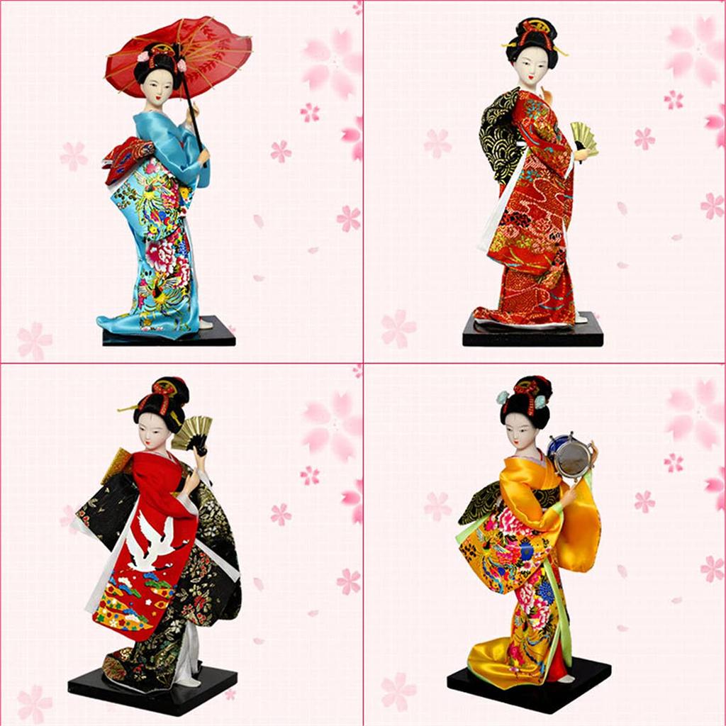 Japanese Japanese Kimono Japanese Japanese Geisha Doll Dancing Japanese Oriental Desktop Sushi Restaurant Japanese Gift for 25cm Doll, Doll, Doll,
