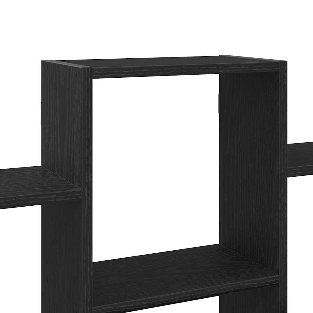 Wall Shelf Black Oak Look 159 x 18 x 66 cm Wood Based Panel