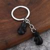 Metal Boxing Gloves Keychain 3D Sport Pendant Creative Fitness Boxing Key Ring  Boxing Lovers