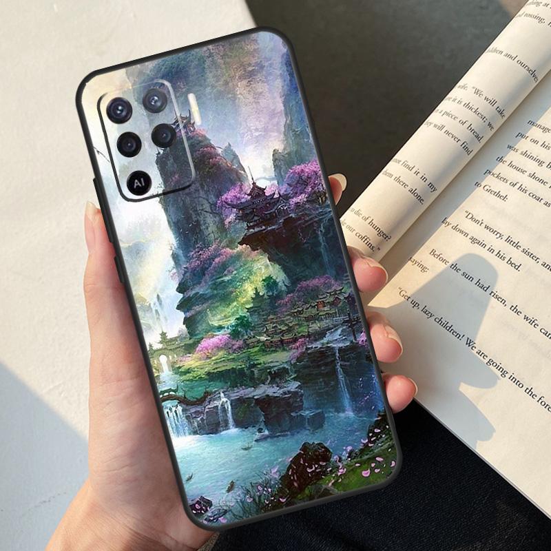 Anime Natura Landscape Case For Oppo A5 Pro A15 A16 A17 A57 A77 A94 A74 A54 A76 A96 A40 A60 A80 A18 A38 A58 A78 A98 OPPO A5 Pro 5G