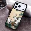 Red-crowned Crane Bird Phone Case for iPhone 17 16 15 Pro Max Air 14 13 12 11 Plus Shockproof Capa Cover