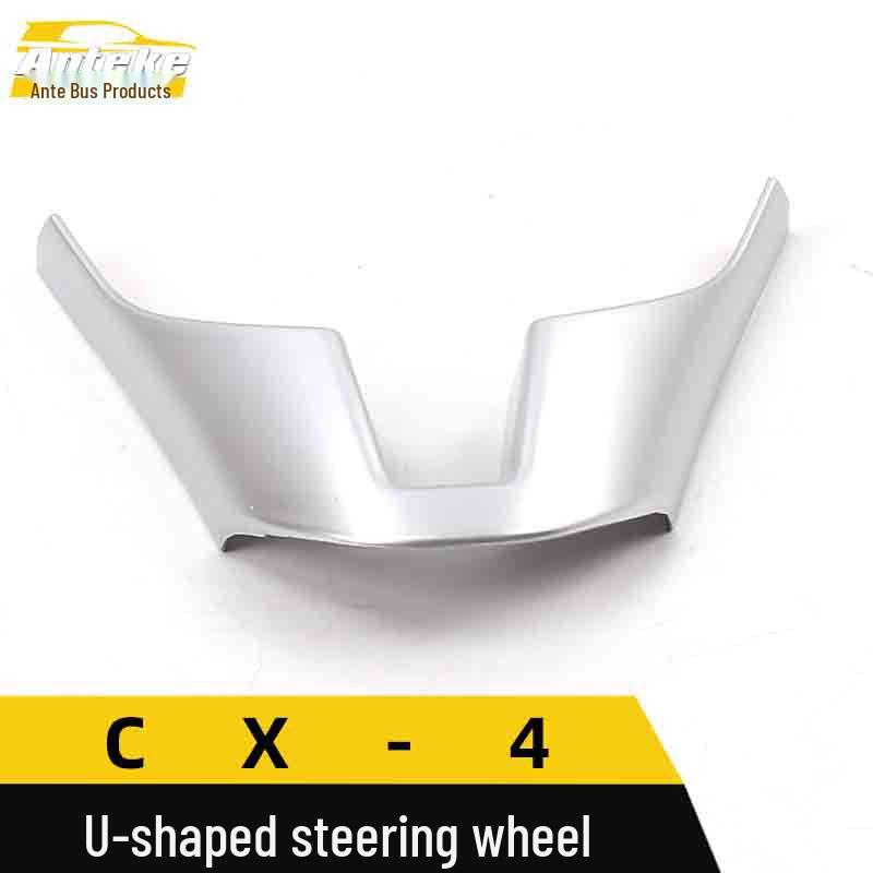 CX-4 Steering Wheel U-Shaped Decorative Frame & Electroplated Center Console Sequin Accessories