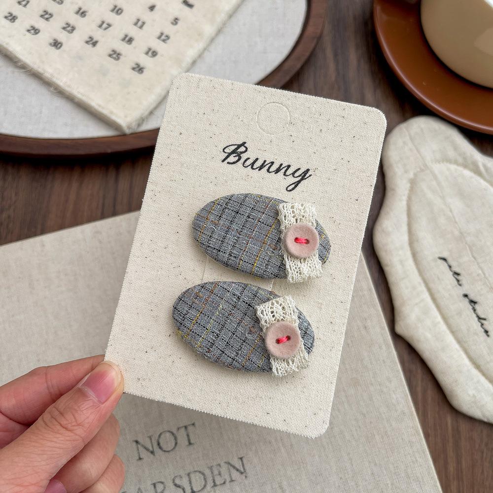 Cartoon Children's Hairpins Fabric Knitted Cute Girl Barrettes Bangs Side Clip Hairpin Hair Clip Kids Headwear Hair Accessories