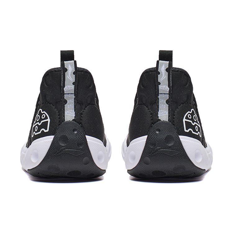 Li-Ning Cloud Shock Absorption Lightweight Non-Slip Casual Shoes Kids Sneakers Black YKNT096-3