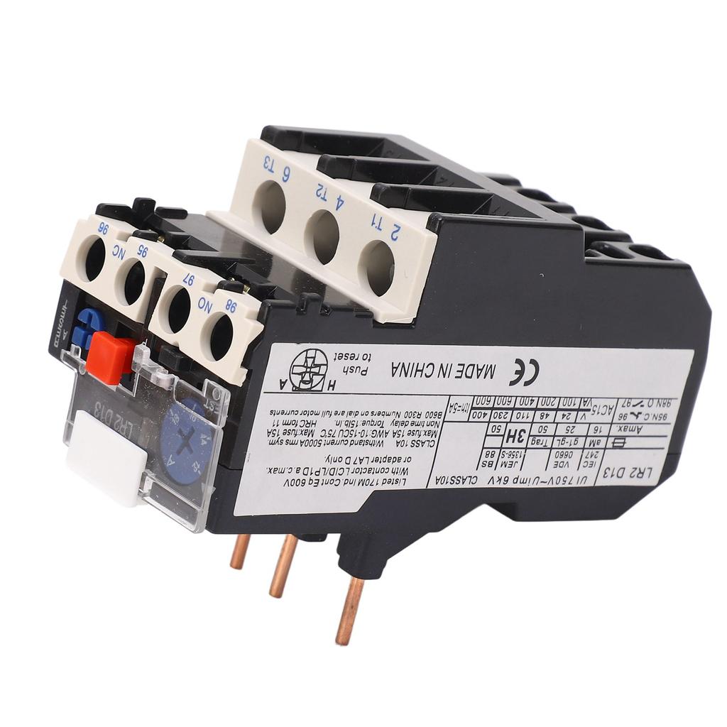 Thermal Overload Relay 1 NO 1 NC Phase Failure Protection Electric Heat Relay Protector 750V 12‑18A