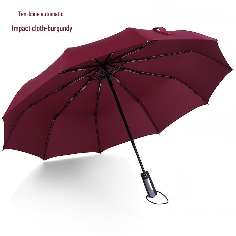 Automatic Three-Fold Sunshade Umbrella: UV-Protection & Rainproof for Men and Women