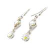 Les Trésors De Lily [A5187] - White 'Crystal Treats' Earrings