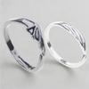 2Pieces Personality Angel Devil Wings Open Ring for Men Women Adjustable Gift
