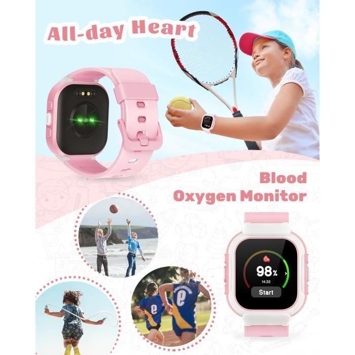 Cloudpoem Montre Connectée Enfant Fille Montre Podometre Enfant Non Connectée Smartwatch Pour 4-12 Ans Montre Sport Android iOS a