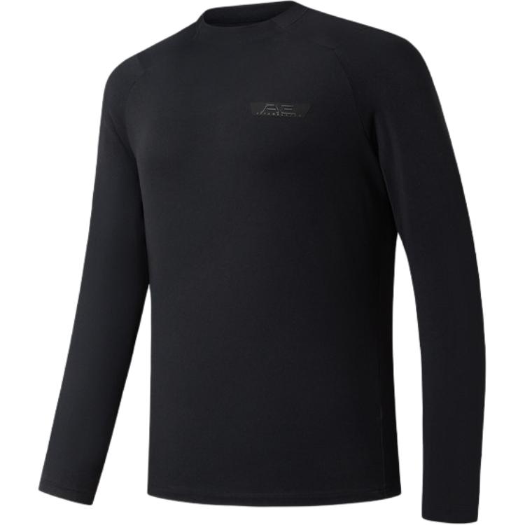 

Anta Champion All-Weather Series Simple Round Neck Pullover Letter Casual Long Sleeve T-Shirt Men Tops 152610402-3 3XL