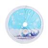 Plush Tree Skirt Led Blue Luminous Christmas Tree Venue Decoration Apron Lit Christmas Tree Skirt