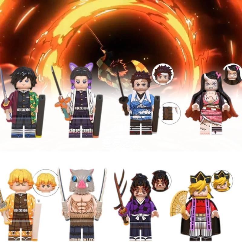Prémiové kompatibilní stavebnice Demon Slayer Tanjiro Nezuko ABS plast