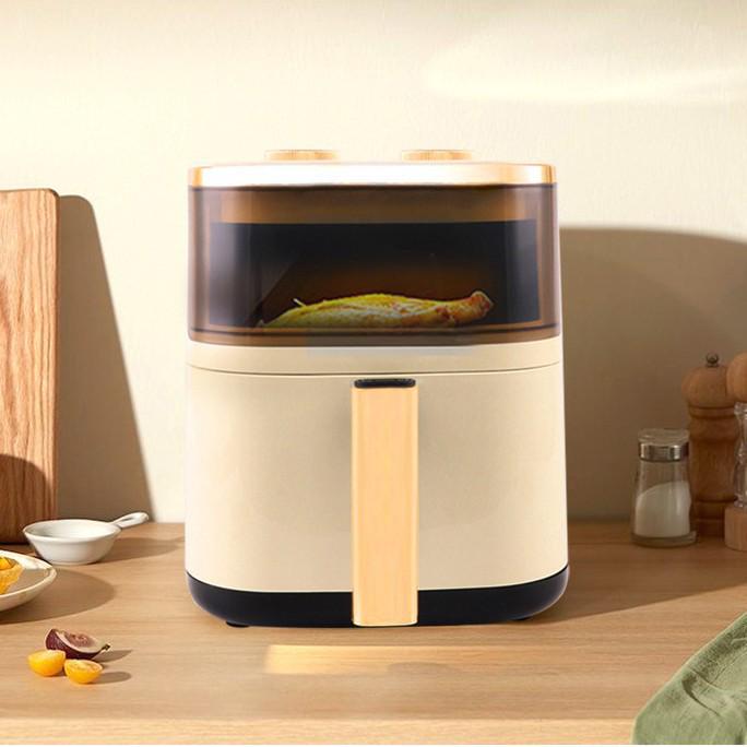 Camel Smart Multifunctional Air Fryer: Integrated Electric Oven with Visible French Fry Machine