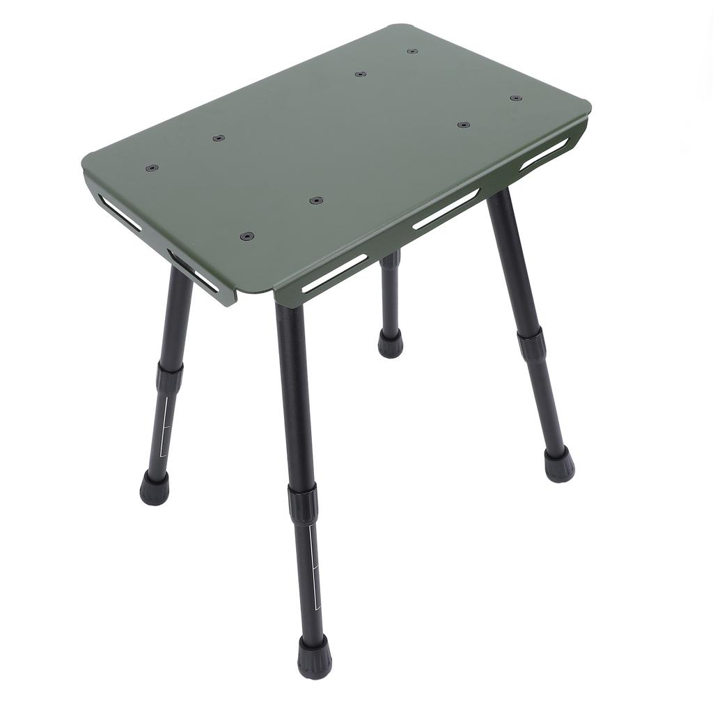 Camping Stool Folding Aluminum Alloy Oxford Cloth Lightweight 330.7lb Load Bearing Height   with Storage Bag Fishing Stool for Outdoor