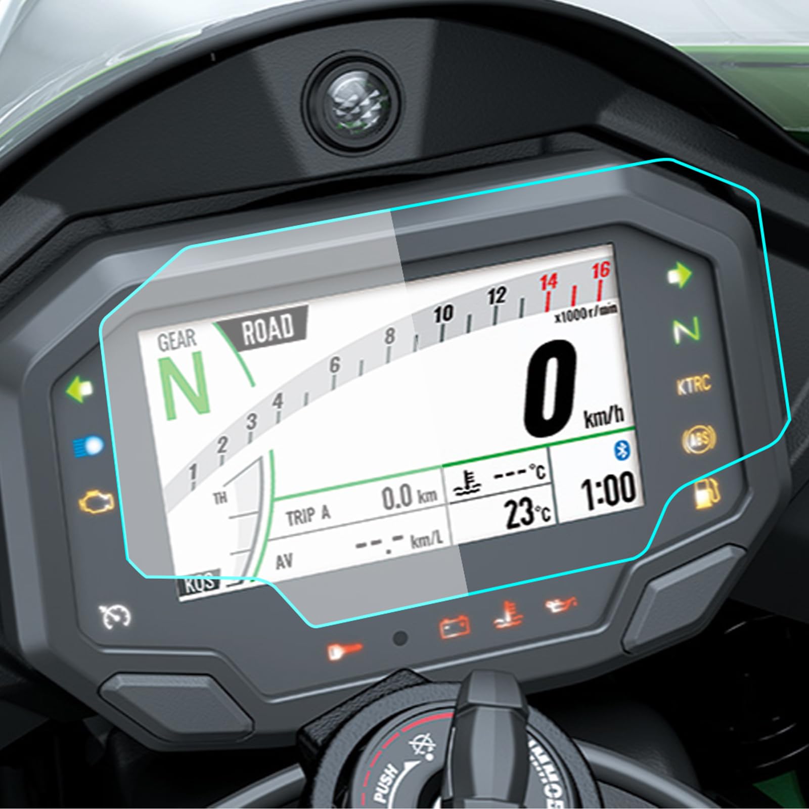 

2 комплекта защитной пленки для приборной панели мотоцикла для Kawasaki ZX-25R/SE (2023~) ZX-4R/SE ZX-4RR (2024~) ZX-6R (2024~) ZX-10R (2021~)