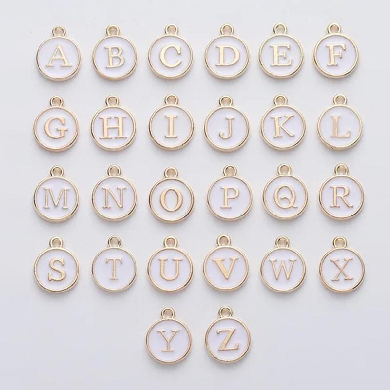 Letter Charm Pearl Chain For Most Cups Accessories For Handle Water Bottle Tumbler Personalized Initial Name ID Cups Decorations
