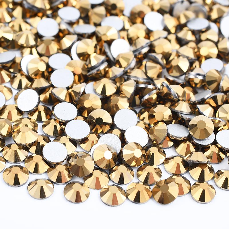 Glitter SS6 SS12 SS16 SS20 Light Rose Flat Back Crystal Stones Applique Non Hotfix Strass Glass Nail Rhinestone for DIY Craft